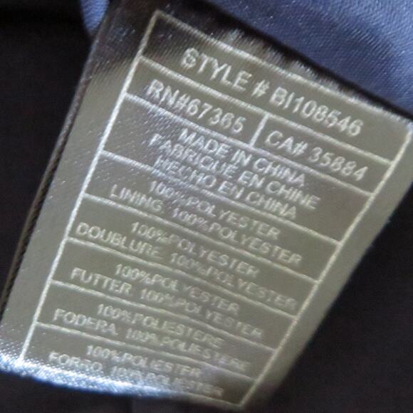 BB Dakota Off Shoulder Dress Fit & Flare Elastic Waist Striped Navy Blue White S - Picture 9 of 10